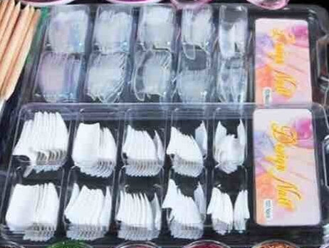 Nail Powder Kit for UV Gel Application Plastic Tools