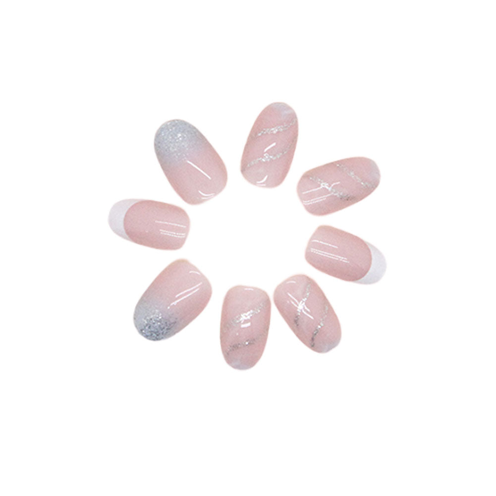 Press On Nails Kit with Glue and gel stickers Reusable Tips