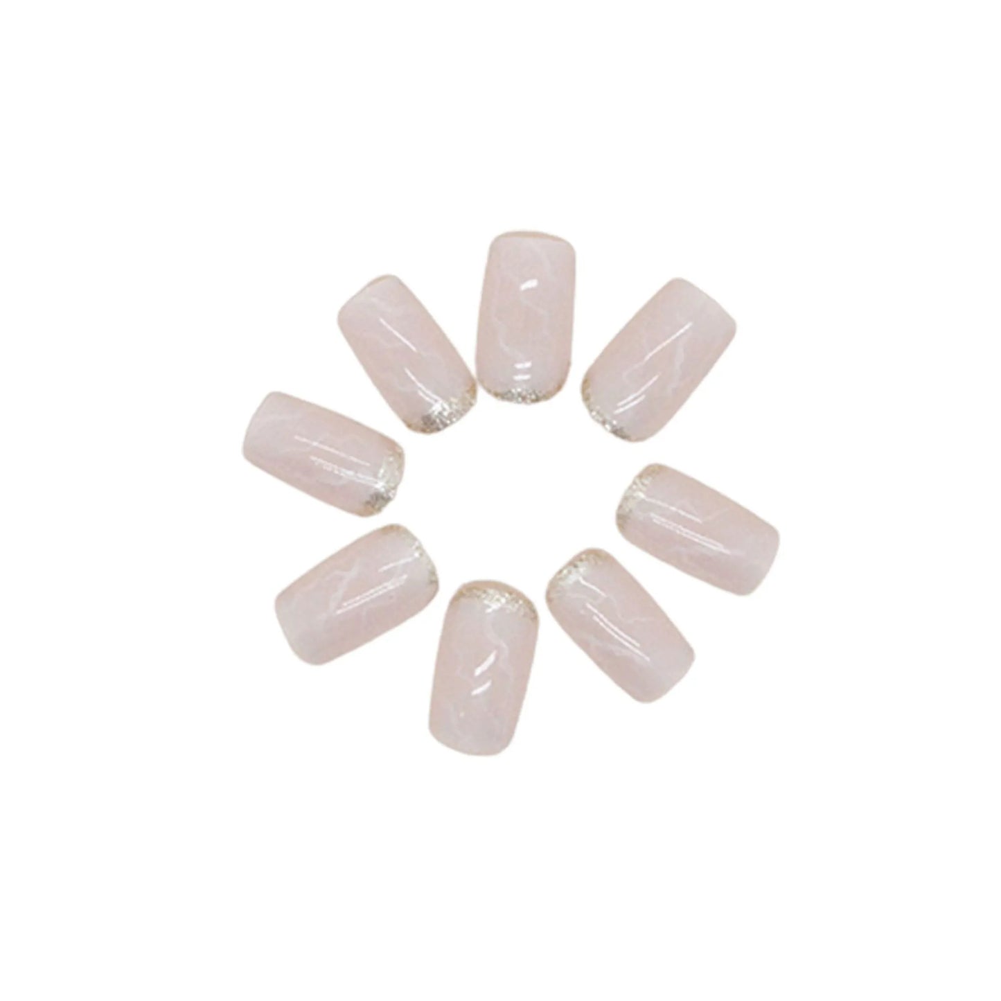 Press On Nails Kit with Glue and gel stickers Reusable Tips