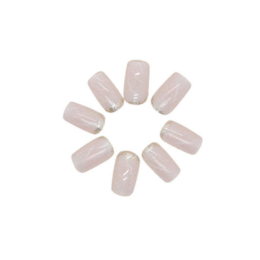 Press On Nails Kit with Glue and gel stickers Reusable Tips